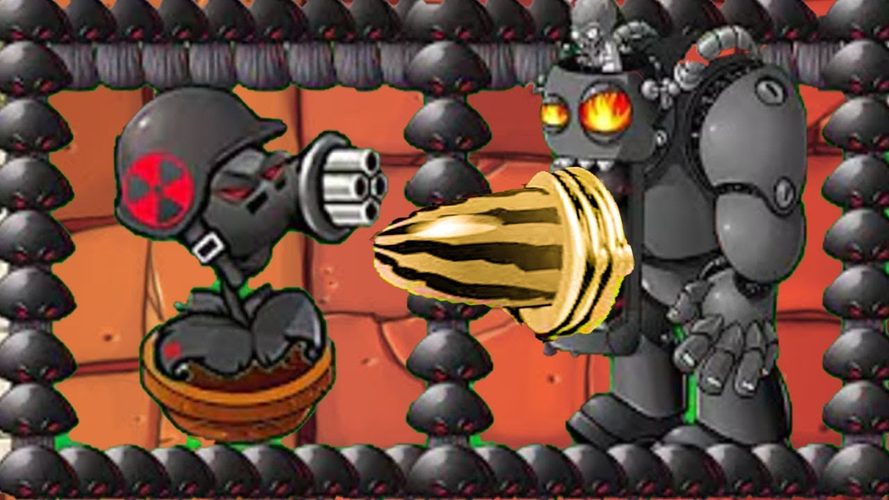 Doom Gatling Pea X Doom Shroom Vs Doom Zombie Attack Dr.Zomboss Giga ...