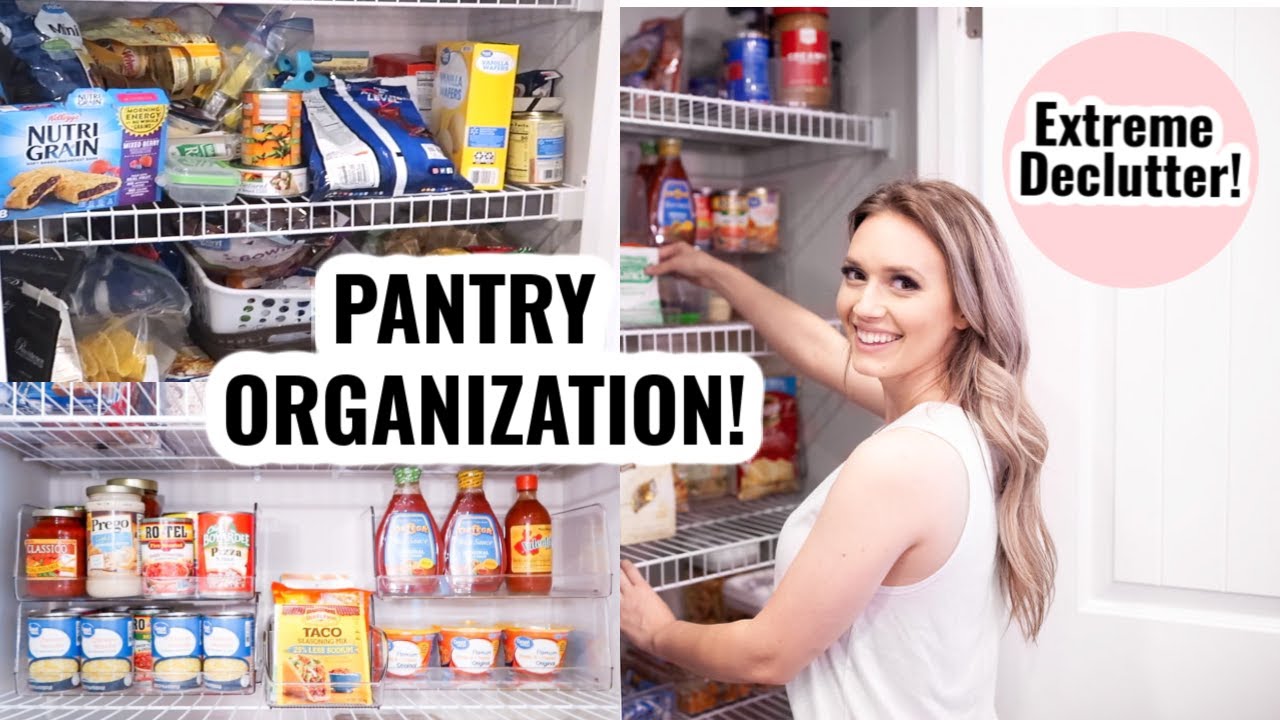 EXTREME PANTRY DECLUTTER AND ORGANIZATION | PANTRY ORGANIZATION IDEAS