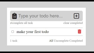 TODO List app using html, css and javascript