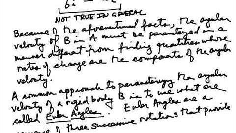 Lecture 12: Rigid Body Orientation and Euler Angles