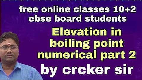 #neet #cbse #solutions Elevation in boiling point numerical part 2