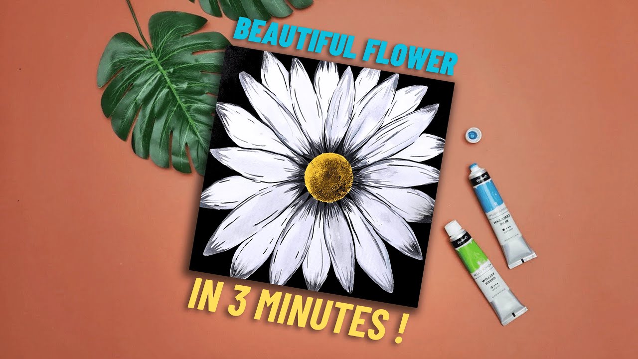 How to Paint Beautiful Flowers | Acrylic Painting for Beginners ...