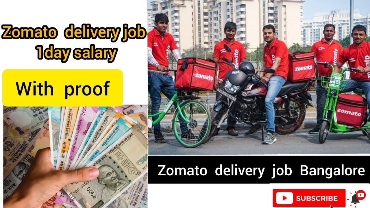 Zomato delivery job 1day salary Zomato delivery jobs kannada