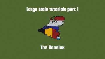 Large scale tutorials part 1 - The Benelux