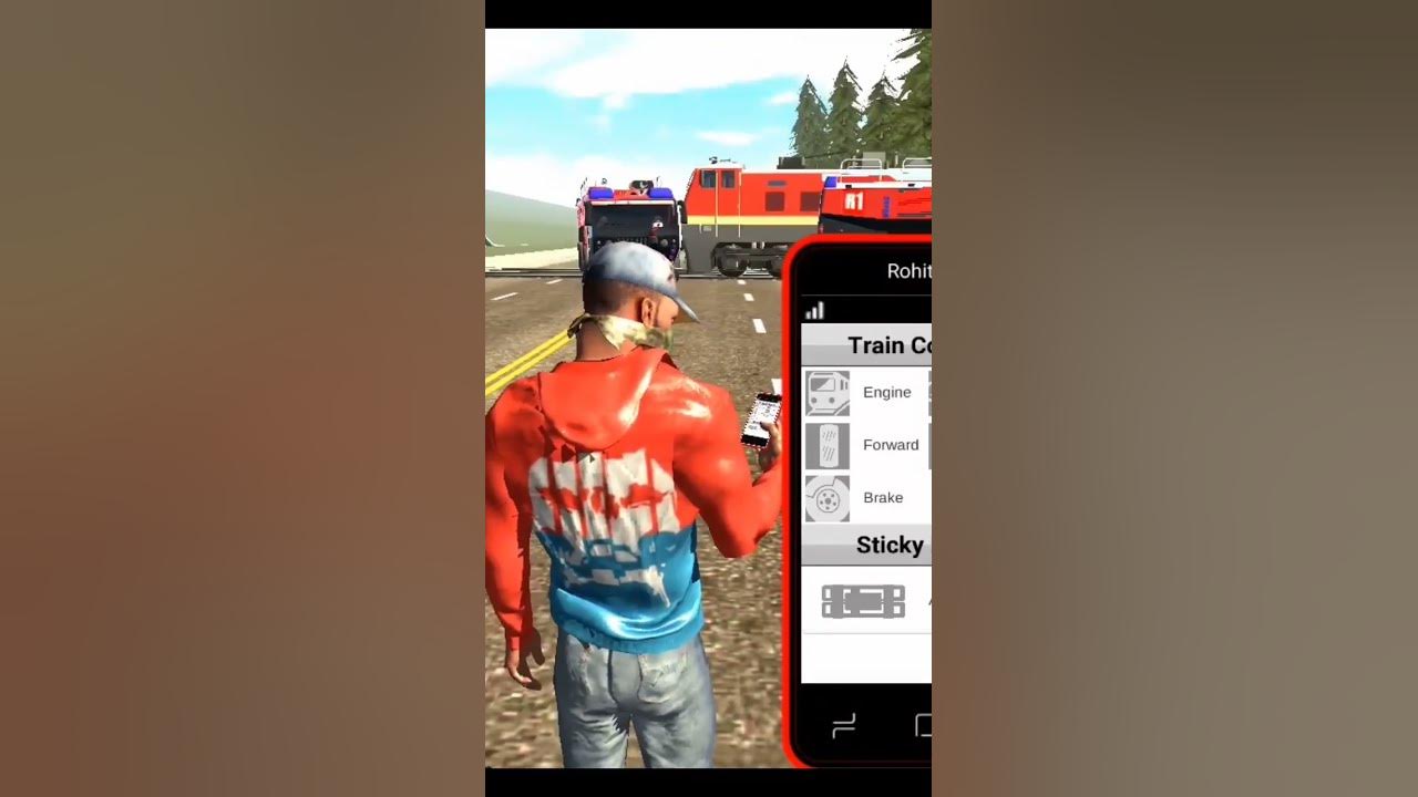 Train vs Fire truck 🚛shortsshortsfeed trending indianbikegame 