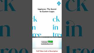 Unlock Font Magic - Master Ligature Effects for Logos  #coreldrawtips #coreldrawtutorial