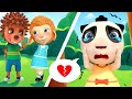 Fell in love Story | Dolly and Panda Chasing a Hedgehog | Funny Animation for Children | Cartoon Kid