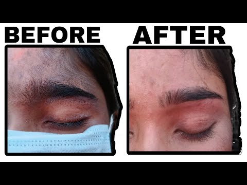 Thick to thin threading / Eyebrow tutorial step by step