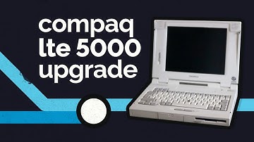 Upgrading a Compaq LTE 5000 Laptop with an IDE Compact Flash Card for DOS