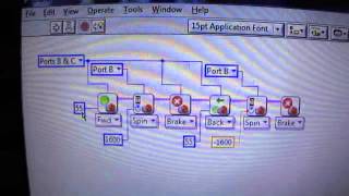 Lego Mindstorms NXT Labview: Wait for Rotation button