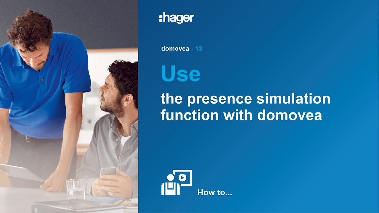 13. Use the presence simulation function with domovea 