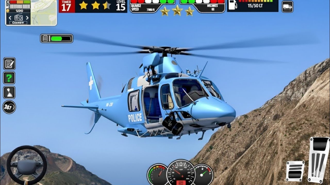 Police Helicopter Battle! Intense Aerial Combat Gameplay