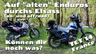 TET Frankreich  Sektion 14 auf 'alten' Enduros