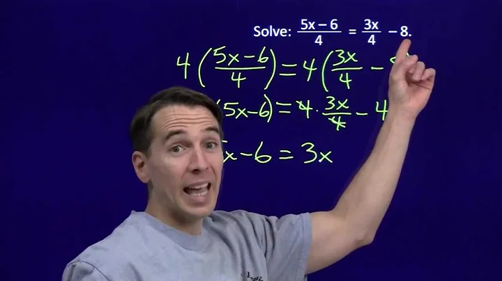 Art of Problem Solving: Linear Equations with Fractions Part 2