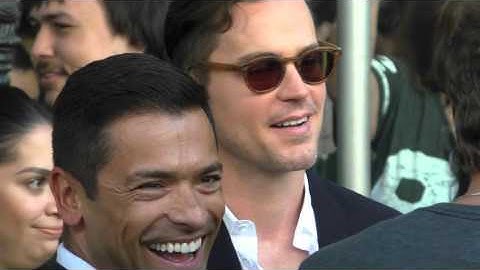 Matt Bomer and Mark Consuelos at the Kelly Ripa Honored With Star On The Hollywood Walk Of Fame