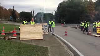 Blocages filtrants à Nîmes - mardi 20 novembre 2018