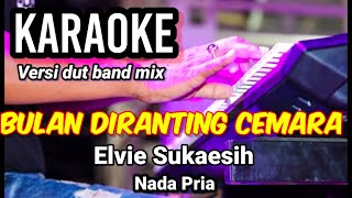 BULAN DI RANTING CEMARA - Elvie Sukaesih | Karaoke dut band mix nada pria | Lirik