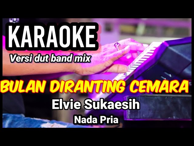 BULAN DI RANTING CEMARA - Elvie Sukaesih | Karaoke dut band mix nada pria | Lirik class=