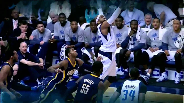 Vince Carter INCREDIBLE Rodman Style Rebound vs Pa...