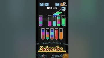 How to solve level 1505 Water color sort