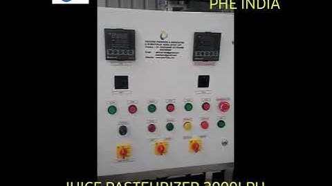 Juice Pasteurizer HTST tube in tube type pasteurizer 2000 litres per hour for RTS juice plants