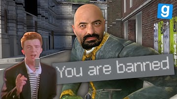 I Got Banned For Rickrolling Gmod Admins