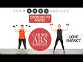 Intermediate/Advanced cardio, resistance and ABS workout! LOW IMPACT OPTION