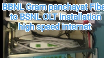 #BSNL BBNL gram panchayat OLT to BSNL OLT how to installed #Syrotech , How to Work OLT