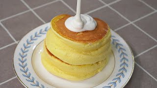 탱글탱글 두툼한 수플레 팬케이크 만들기 [노오븐] | Souffle pancake #11