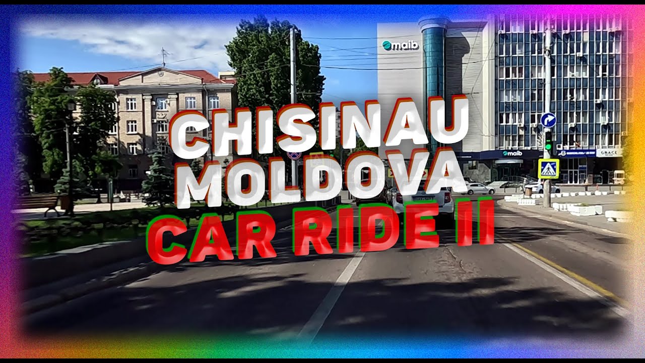 Car Ride (II) in the Beautiful City of Chisinau, Moldova. Deep House Music