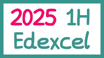 2025 Edexcel 1H
