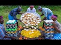 Bread omelette  eggs with bread  quick simple easy egg recipe cooking in village  fastest omelet