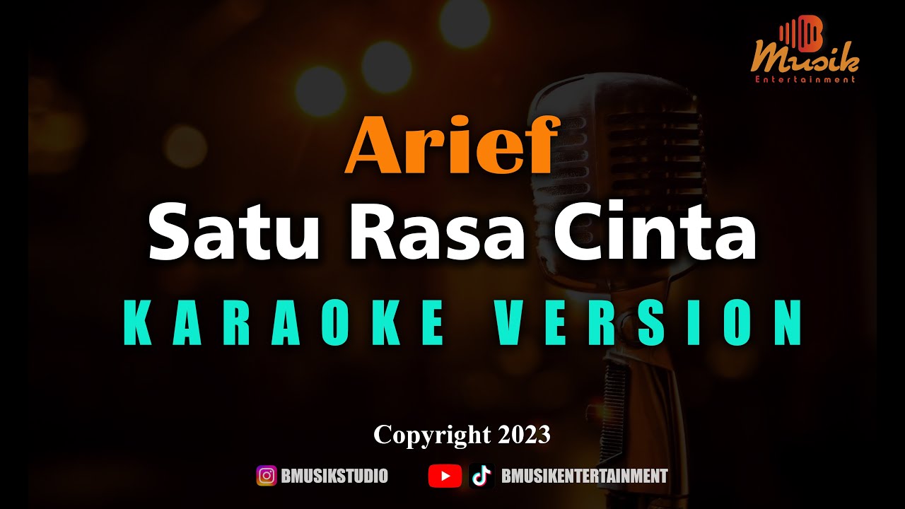 Minusone Arief - Satu Rasa Cinta [Karaoke]