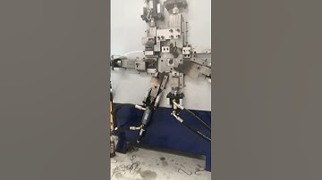 Steel wire or flat S shape hook making machine