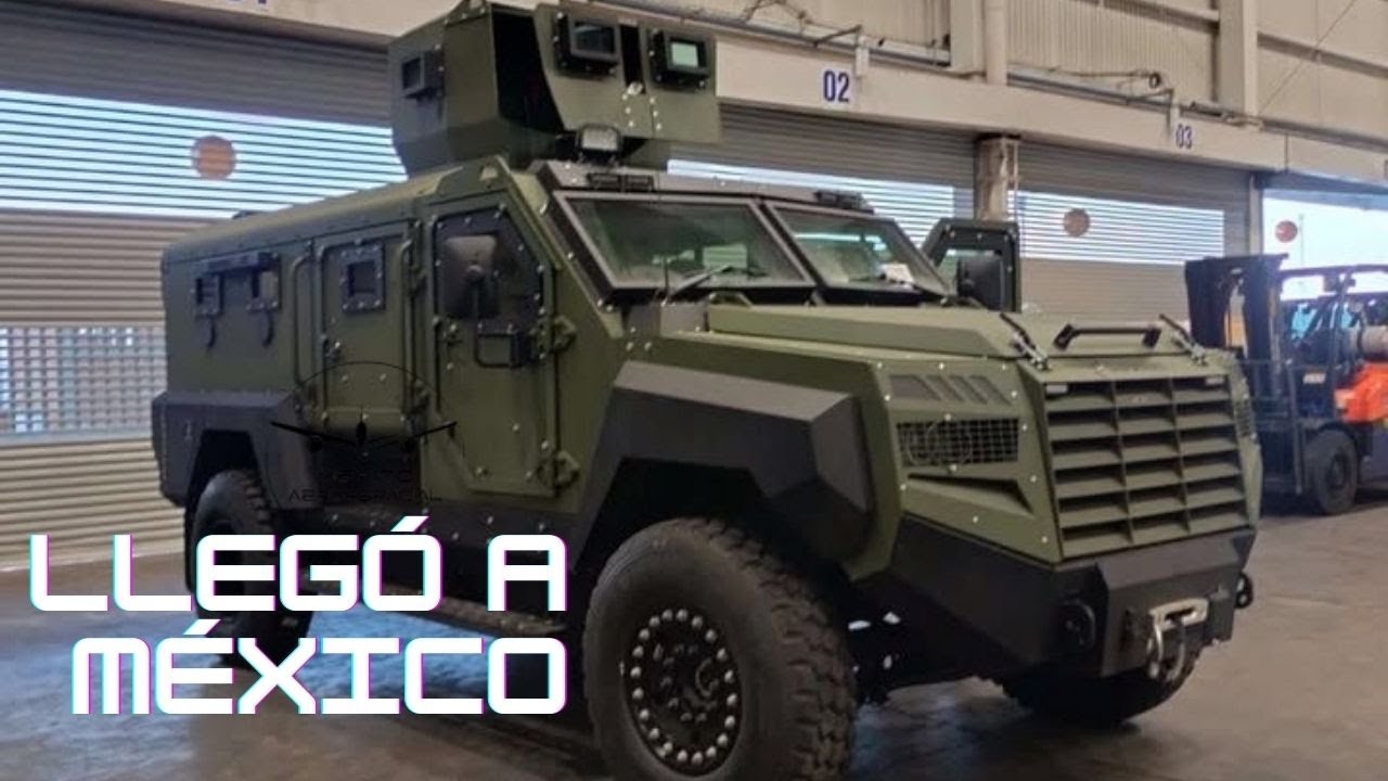Llega un nuevo Vehículo Blindado a México en un avion Antonov An-12BK,