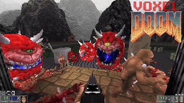 Voxel Doom - Maps Of Chaos Terror Edition: Map01 [V2] remaked as E1M1 | 4K/60