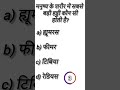 gk human body MCQ question #gk #gkinhindi #viral