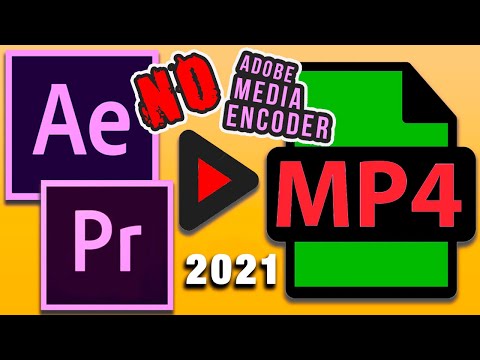 Media Encoder жоқ MP4 After Effects 2020 бейне сақтау қалай