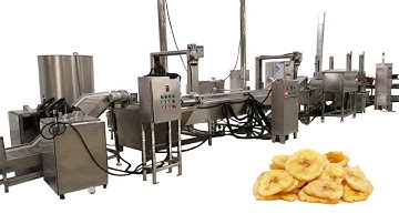 Full automatic banana chips production line / plantain chips processing machine/banana chips machine