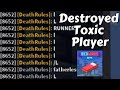 Destroying TOXIC PLAYER  In Roblox Bedwars