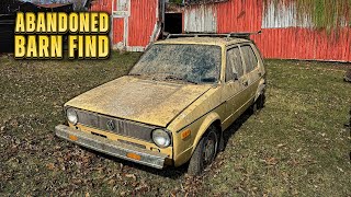 Volkswagen Rabbit: брошенный в сарае 28 лет! Удовлетворительная реставрация деталей автомобиля