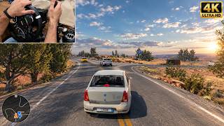 Dacia Logan 1.4MPI 75 hp - BeamNG.drive- Moza R5 Steering Wheel Gameplay screenshot 5
