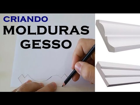 COMO FAZER MODELOS DE MOLDURA DE GESSO, FORMA