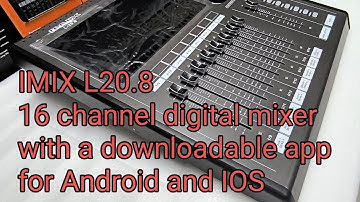 IMIX L20.8 16 channel digital mixer ang pinakabagong labas ni Trident and IMIX