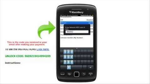 How to Unlock BlackBerry Torch 9850