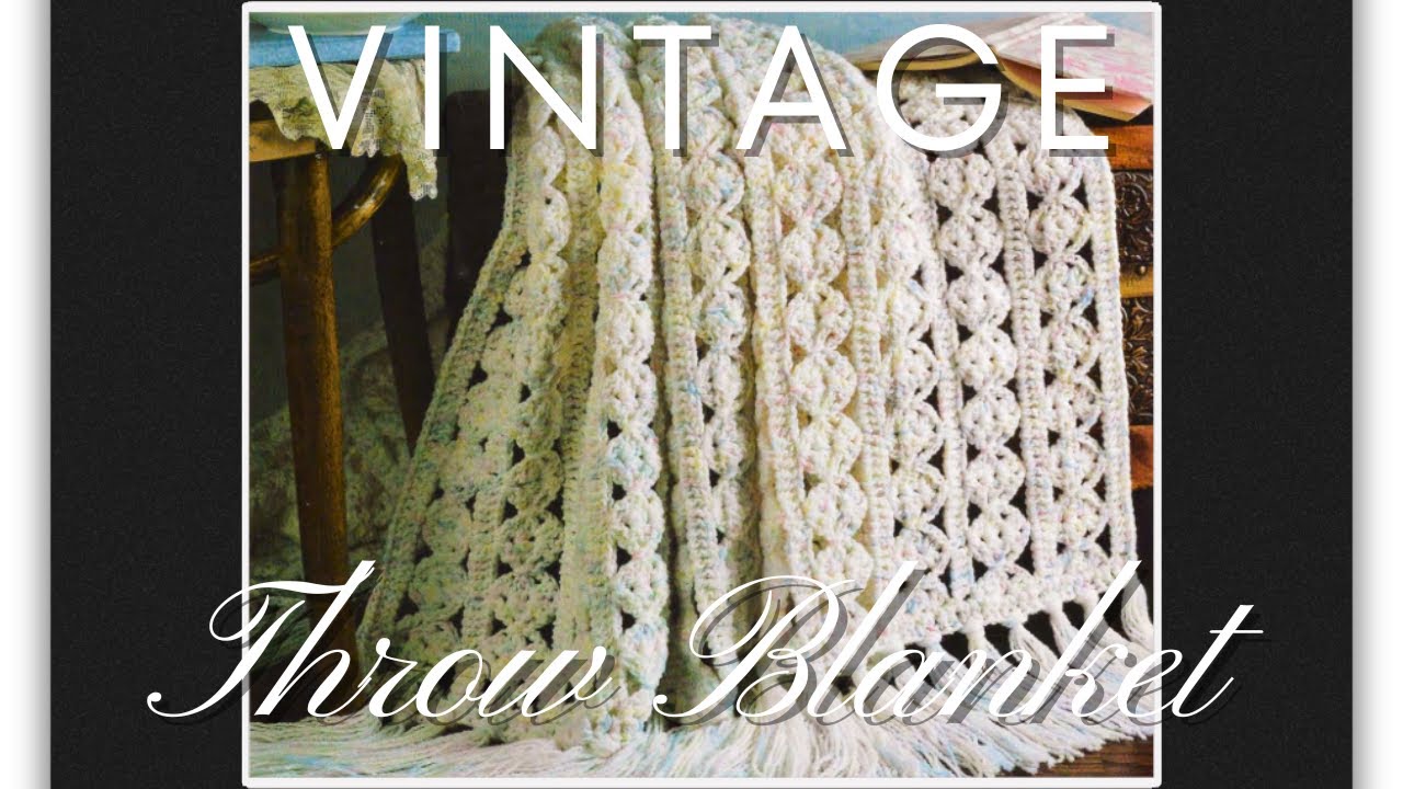 Cozy Up with a Stunning Vintage Crochet Chunky Throw Blanket | DIY Tutorial