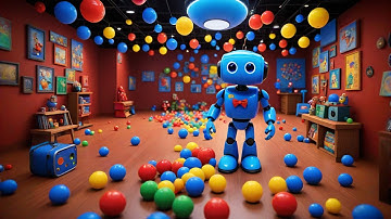 Five Little Robots Count to Ten | Robot Song for Kids | Nursery Rhymes and Counting Songs