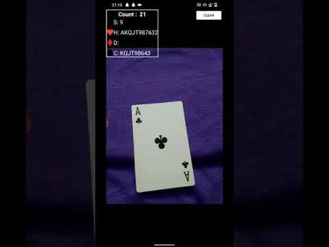 Playing Card Detection Using Opencv in Android