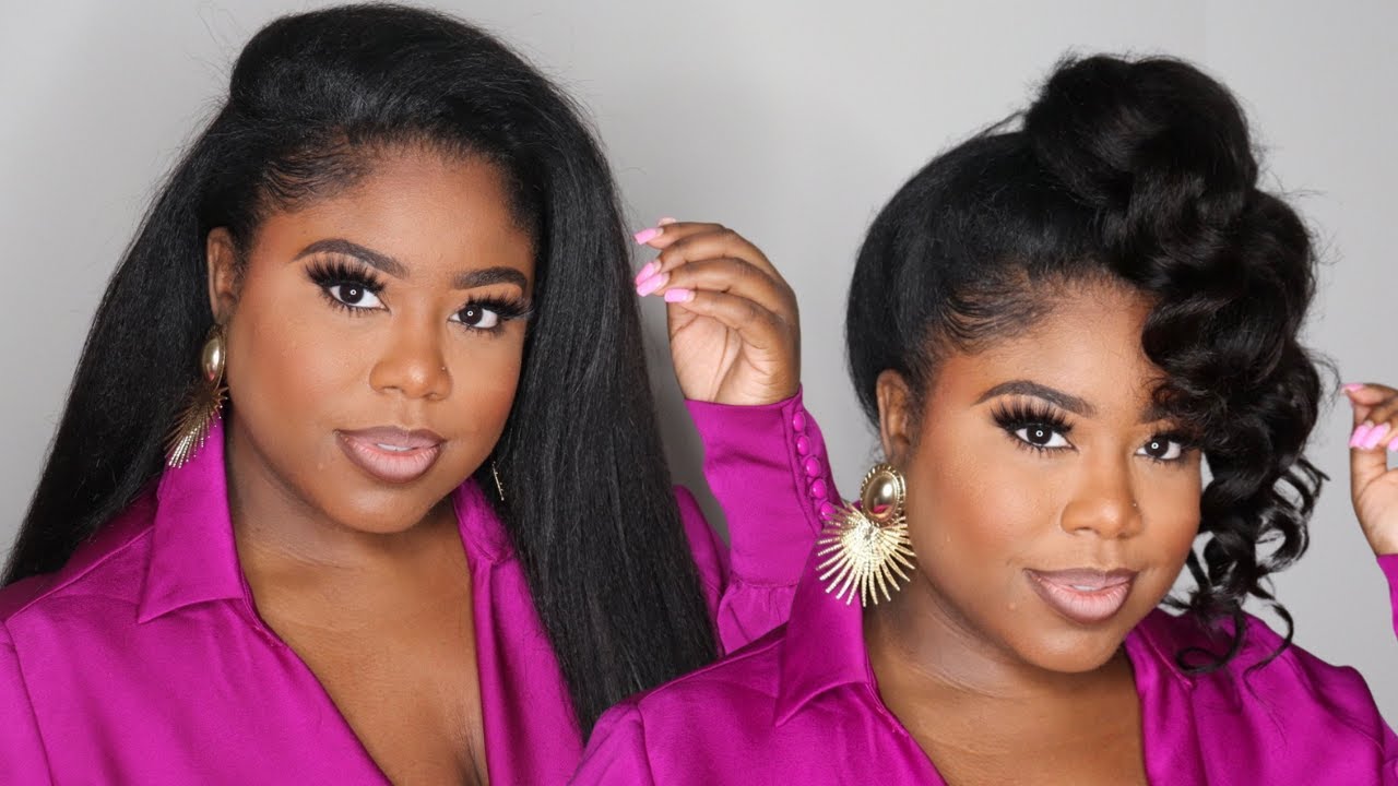 WOW! 😱 THE MOST NATURAL KINKY STRAIGHT CLIP INS || Perfect Distraction Hair Gallery