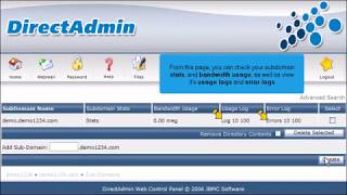 how to create a subdomain in directadmin